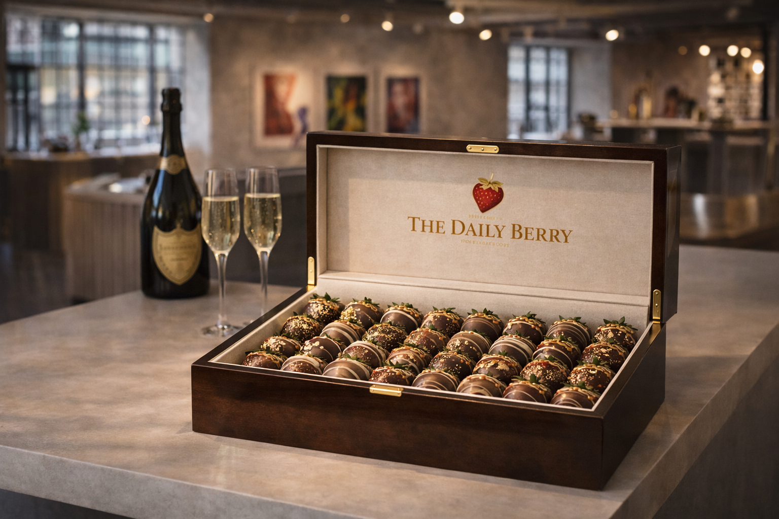 Corporate gifting with The Daily Berry luxury strawberries